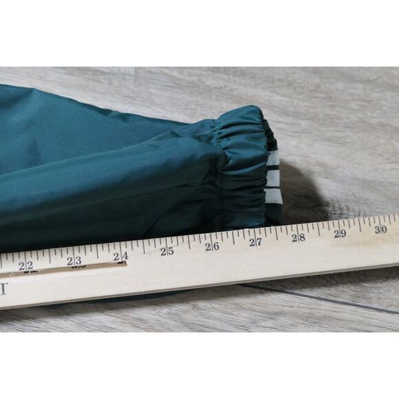 NWT Y2K 90s Rare Adidas Vintage Nylon Forest Green Track Pants Youth Large - Picture 10 of 12